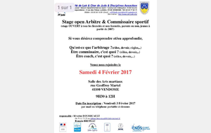 Formation arbitrage ou commissaire 04 fevrier 2017 à Vendôme
