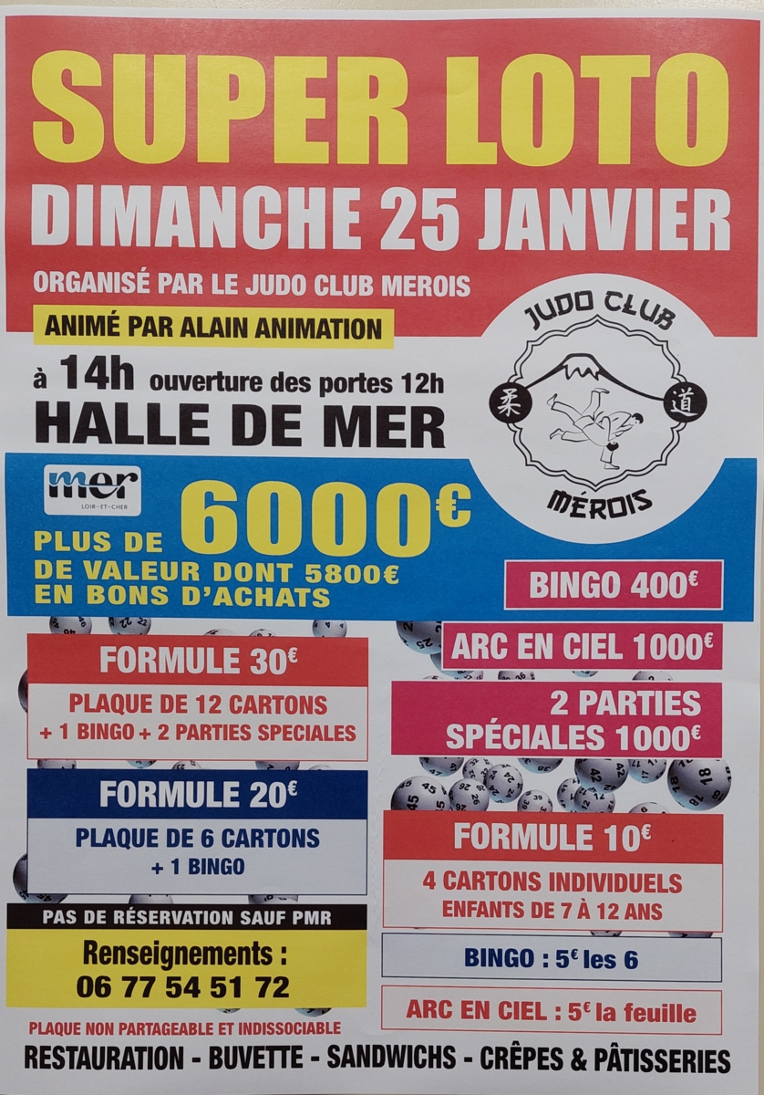 SUPER  LOTO DIMANCHE 25 JANVIER 2025