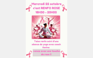 22/10/2025-Taïso -RENFO ROSE à partir de 18H30