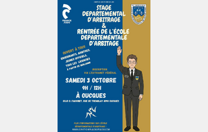 CD41 - STAGE DEPARTEMENTAL D'ARBITRAGE ET DE COMMISSION SPORTIVE
