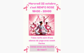 22/10/2025-Taïso -RENFO ROSE à partir de 18H30